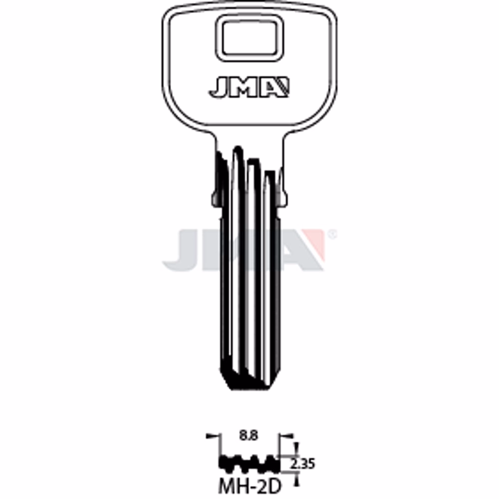 LLAVE JMA LATON SEGURIDAD (MH-2D)