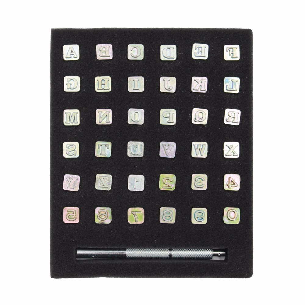 CAJA-SET GRABADOR ALFANUMERICO RF.8134-00 (1/4")