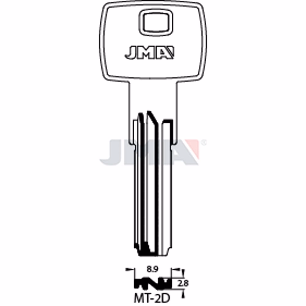 LLAVE JMA LATON SEGURIDAD (MT-2D)