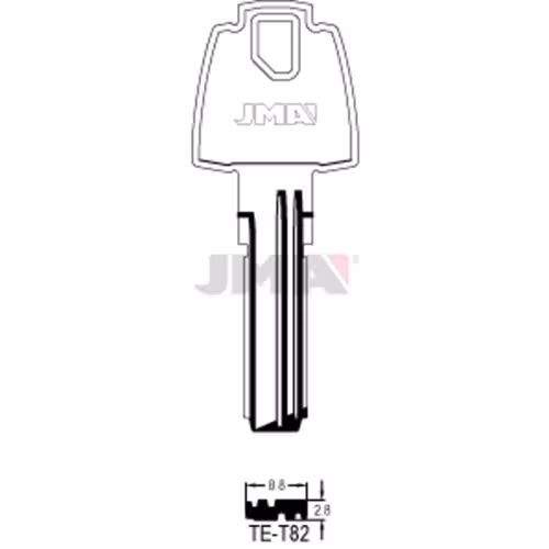 LLAVE JMA ALPACA SEGURIDAD (TE-T82)