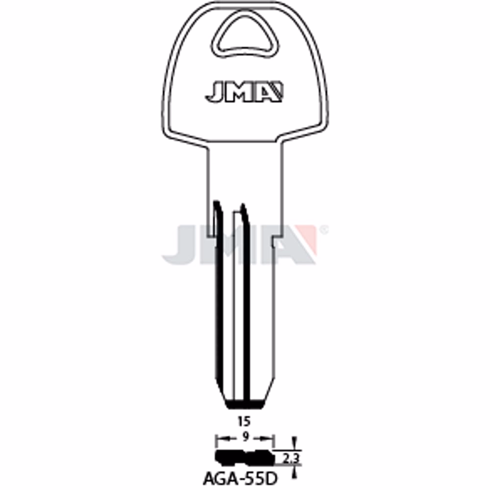 LLAVE JMA ALPACA SEGURIDAD (AGA-55D)