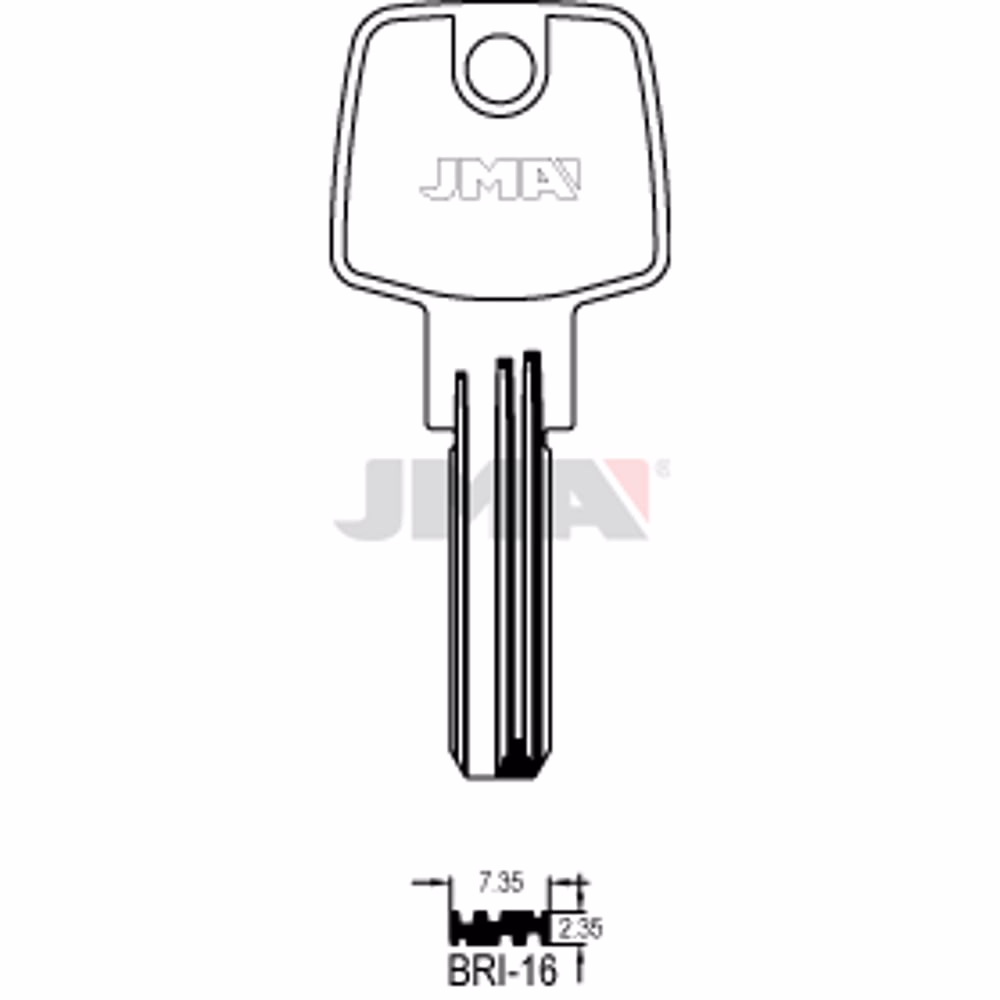 LLAVE JMA LATON SEGURIDAD (BRI-16)