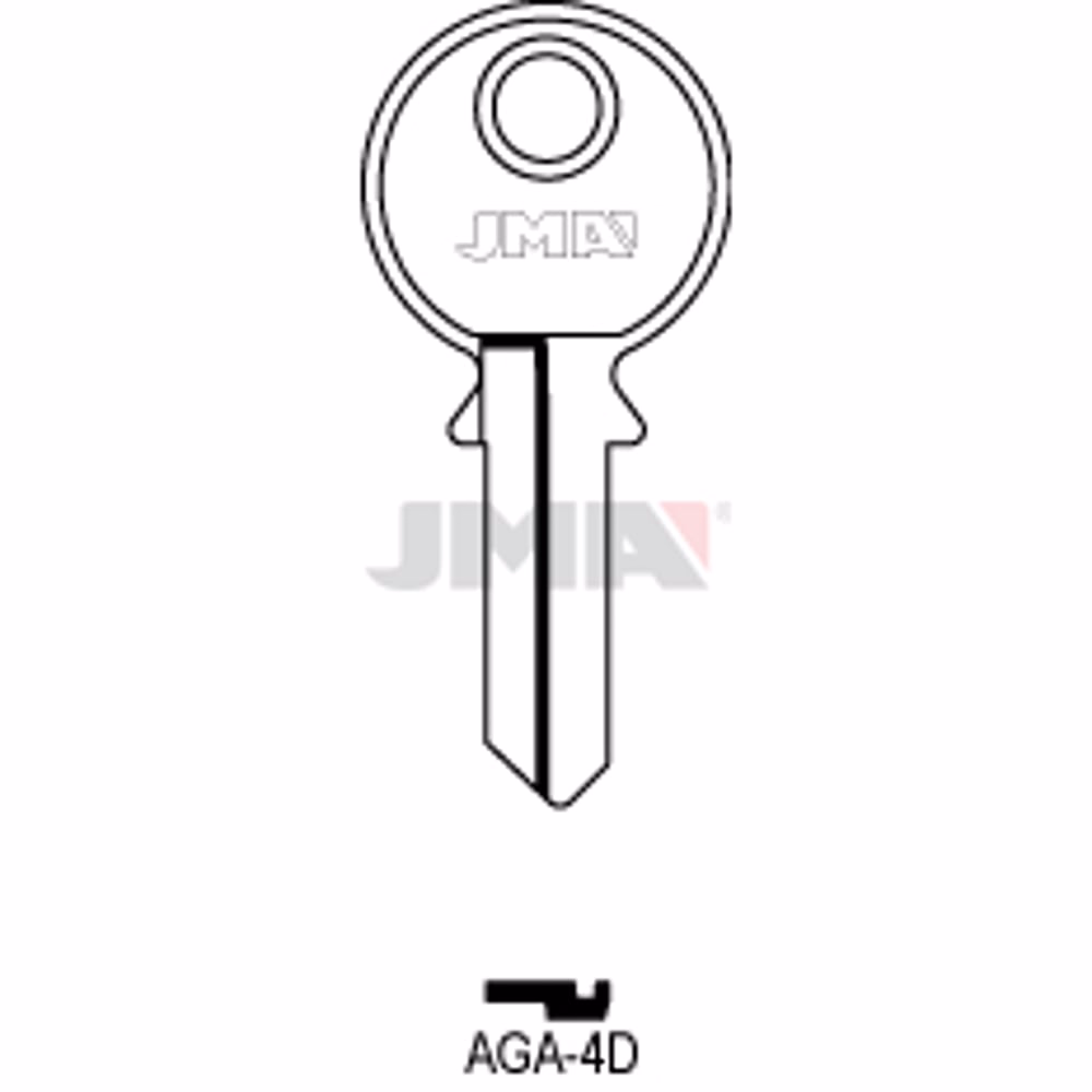 LLAVE JMA ACERO-B (AGA-4D)