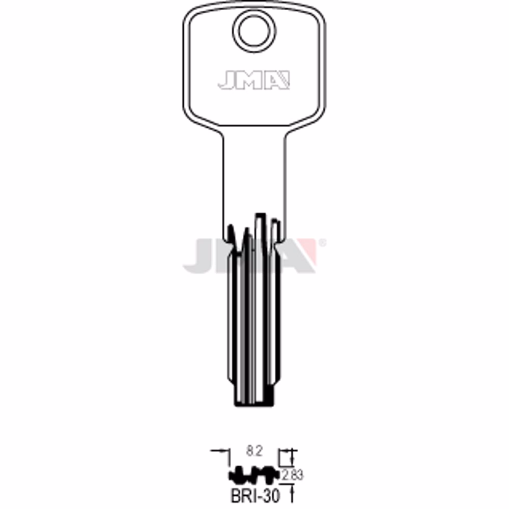 LLAVE JMA LATON SEGURIDAD (BRI-30)