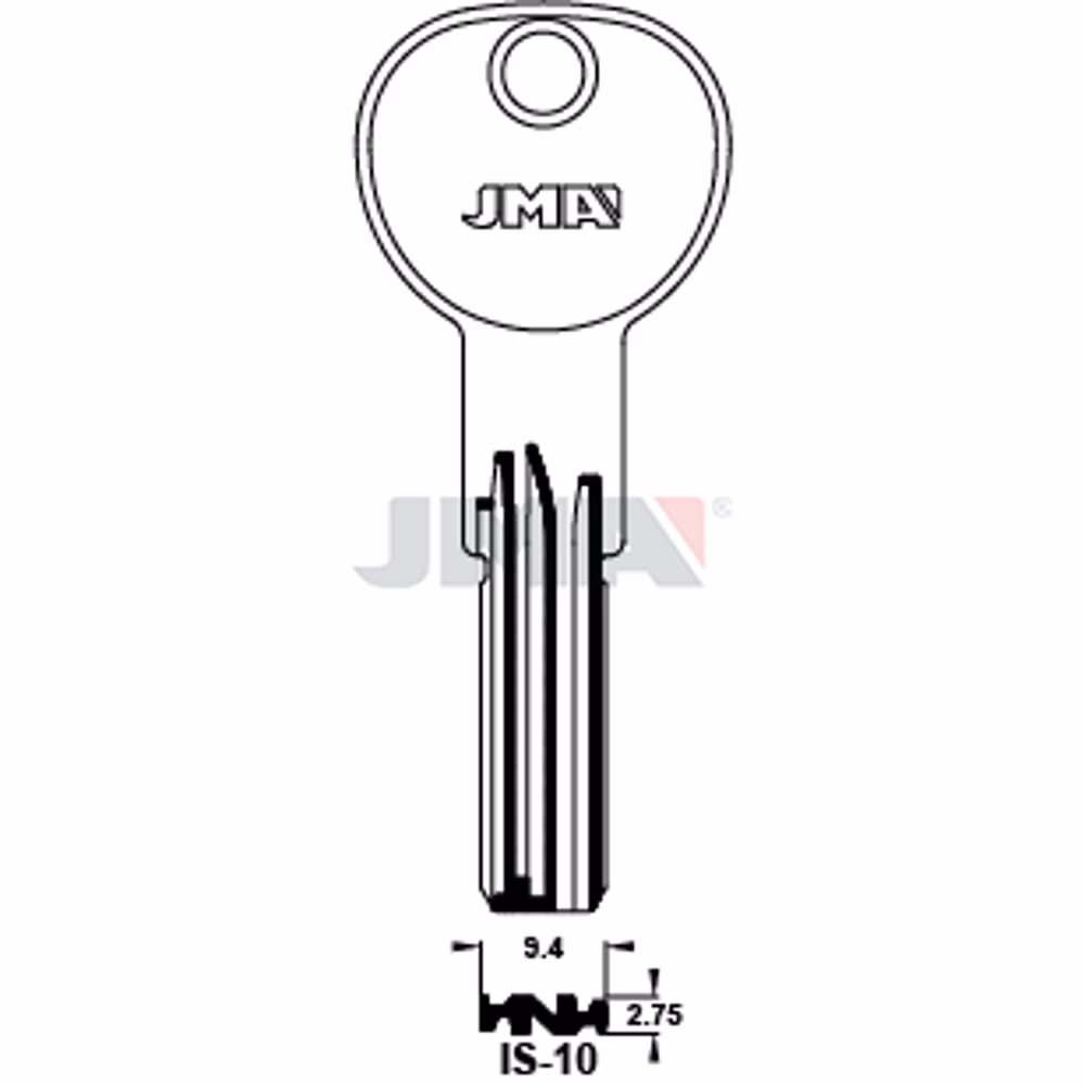 LLAVE JMA LATON SEGURIDAD (IS-10)