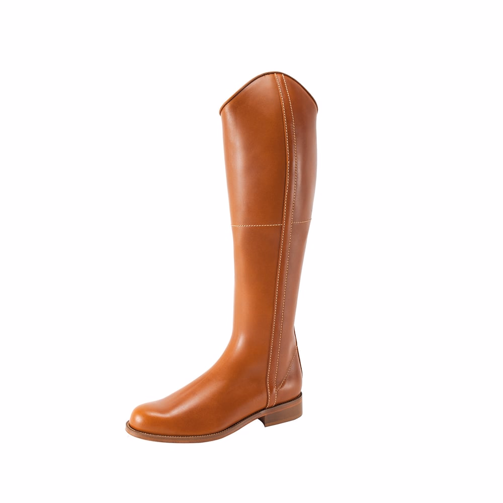 BOTO HIPICO VAQUETA CREMALLERA MODELO 260-01N