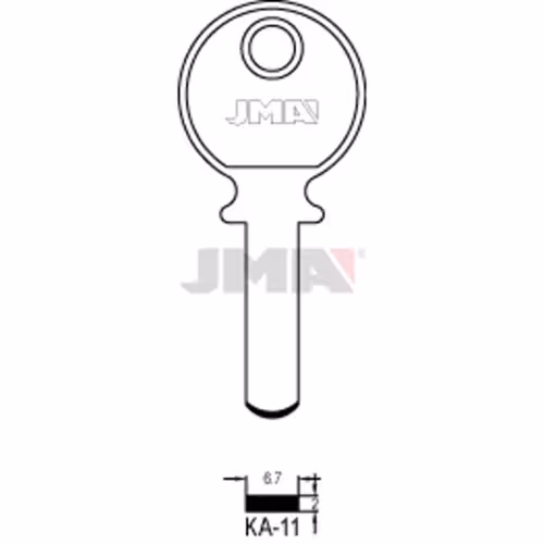 LLAVE JMA LATON SEGURIDAD (KA-11)