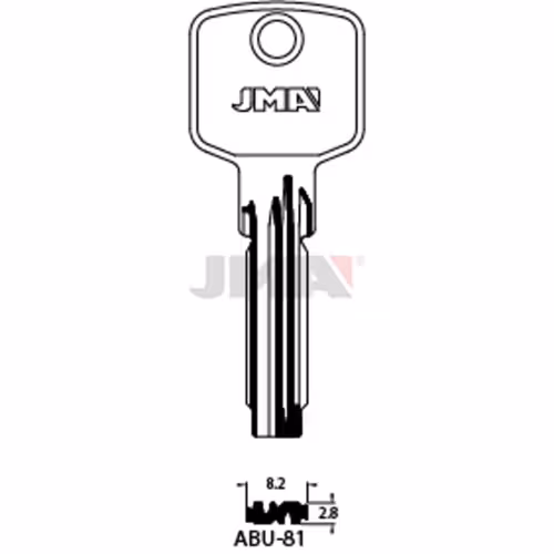 LLAVE JMA LATON SEGURIDAD (ABU-81)