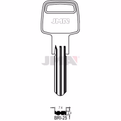 LLAVE JMA LATON SEGURIDAD (BRI-25)