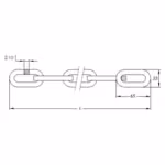 Anti-Theft Chain M10 - 1.20 meters