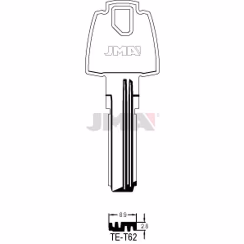 LLAVE JMA LATON SEGURIDAD (TE-T62)
