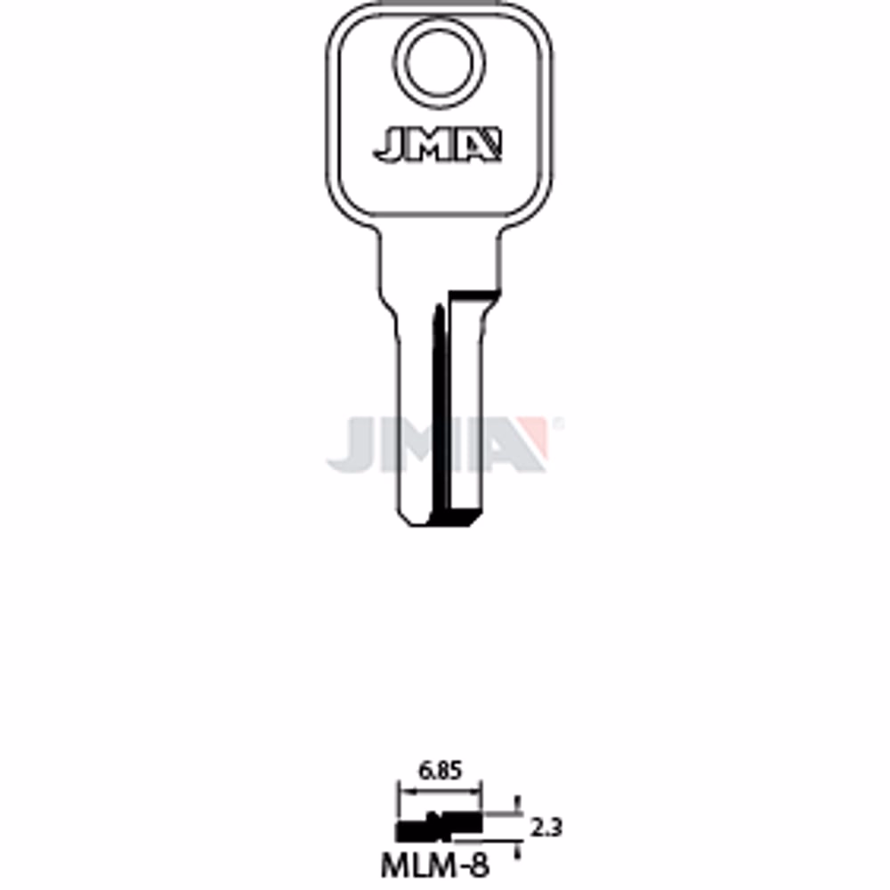 LLAVE JMA LATON SEGURIDAD (MLM-8)