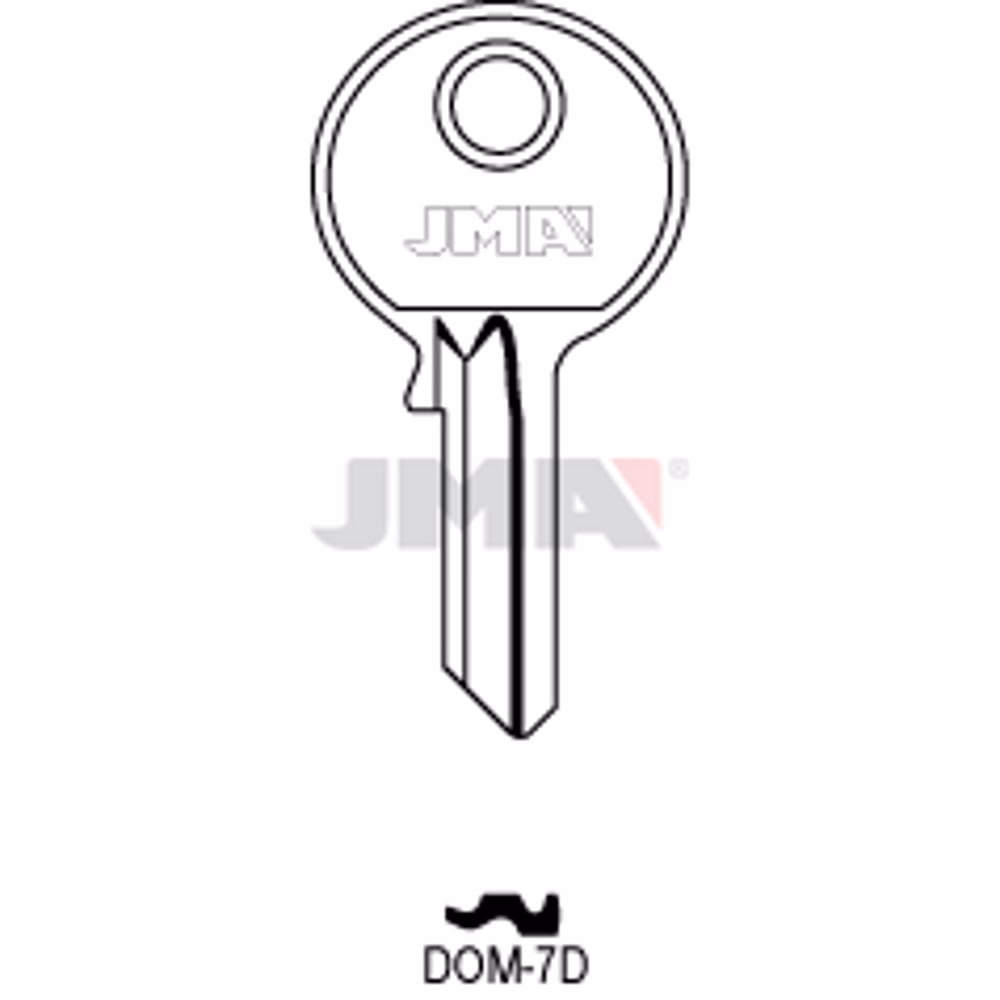 LLAVE JMA ACERO-B (DOM-7D)
