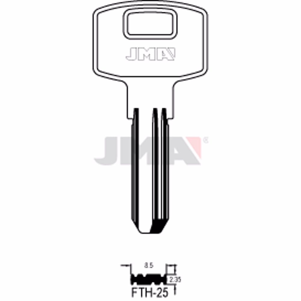 LLAVE JMA LATON SEGURIDAD (FTH-25)
