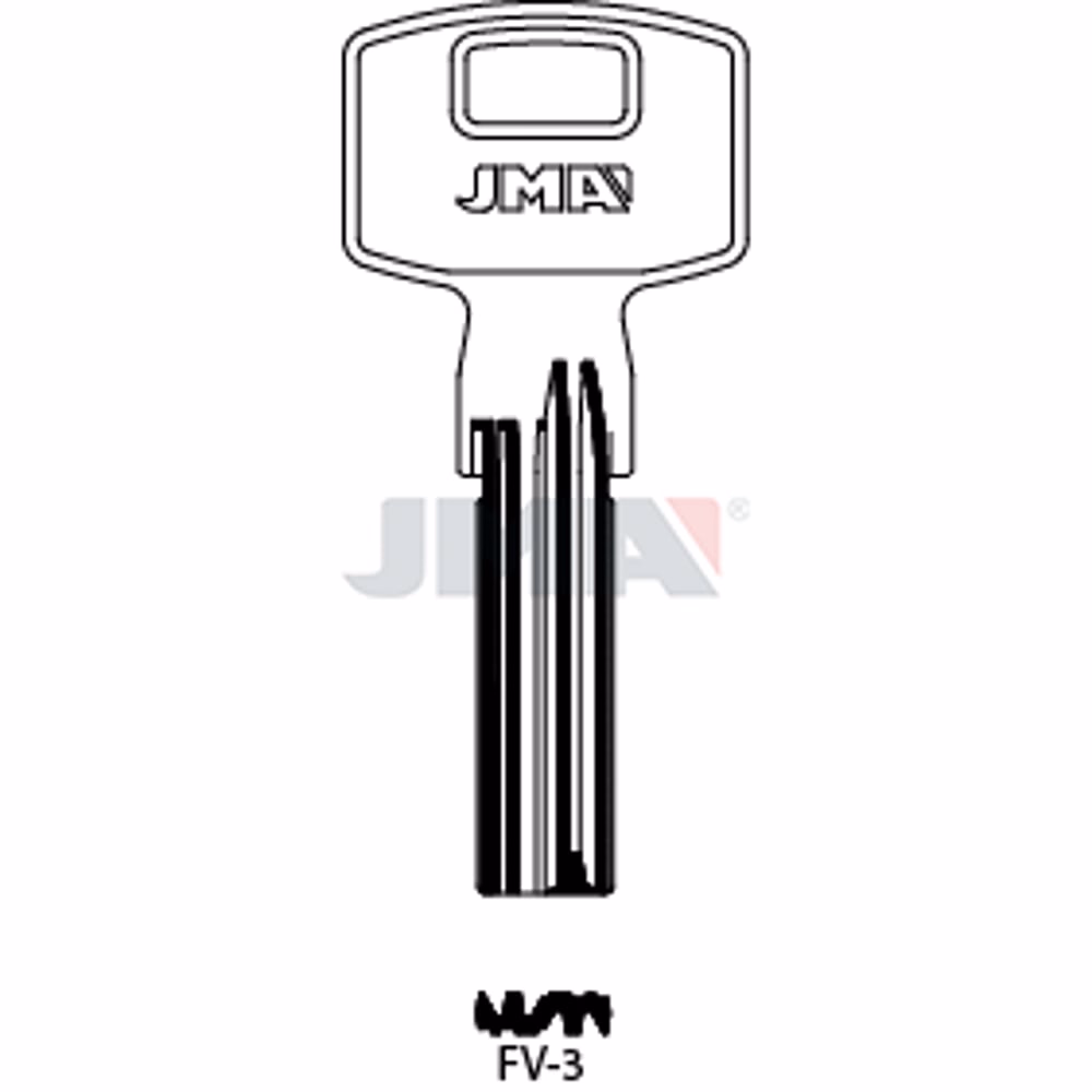 LLAVE JMA LATON SEGURIDAD (FV-3)