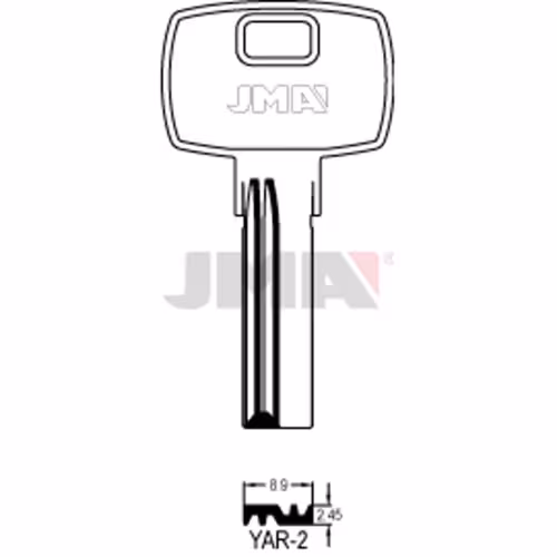 LLAVE JMA LATON SEGURIDAD (YAR-2)