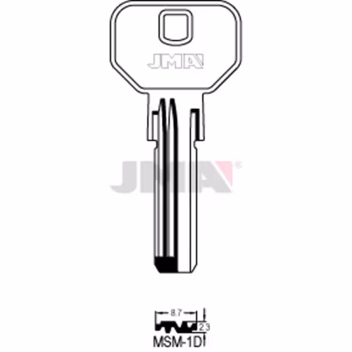 LLAVE JMA LATON SEGURIDAD (MSM-1D)
