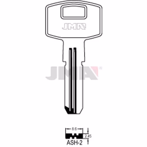 LLAVE JMA LATON SEGURIDAD (ASH-2)