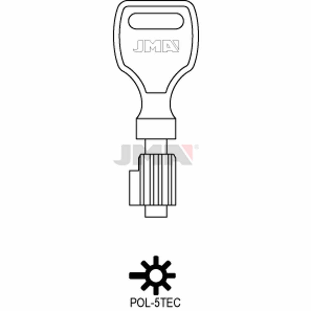 LLAVE JMA LATON SEGURIDAD (POL-5TEC)