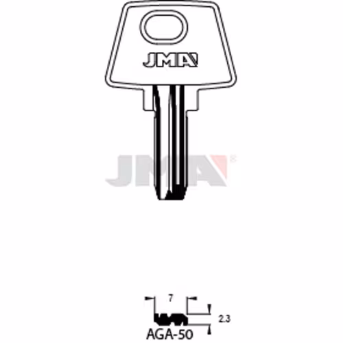 LLAVE JMA LATON SEGURIDAD (AGA-50)