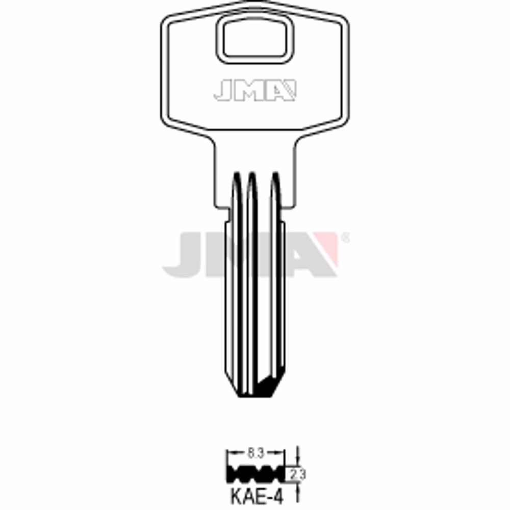 LLAVE JMA LATON SEGURIDAD (KAE-4)