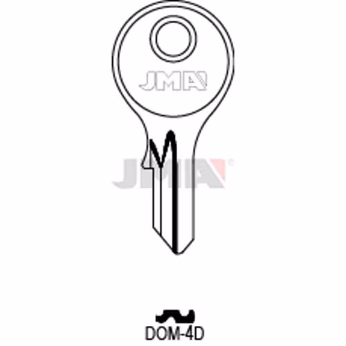 LLAVE JMA ACERO-B (DOM-4D)