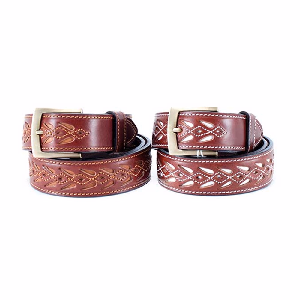 CINTURON PIEL PICADO MOD 175