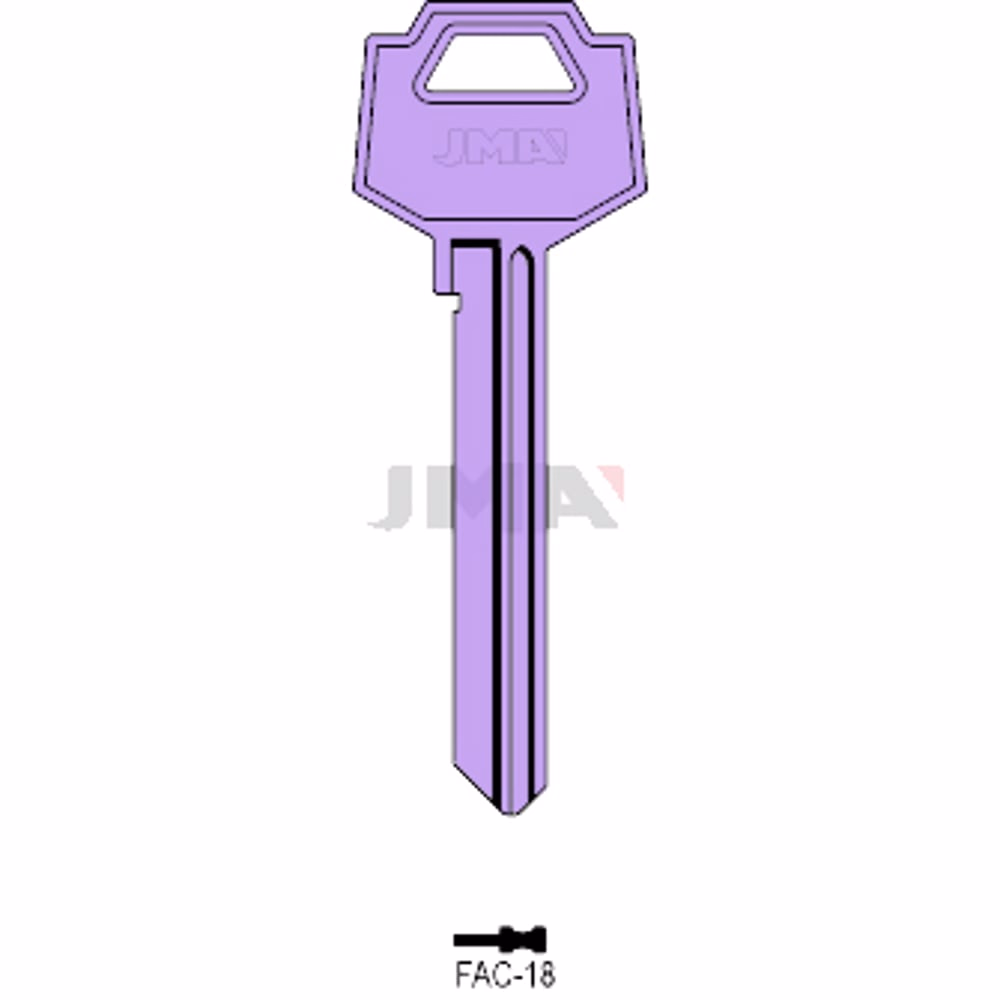 LLAVE JMA ALUMINIO (FAC-18 LILA)