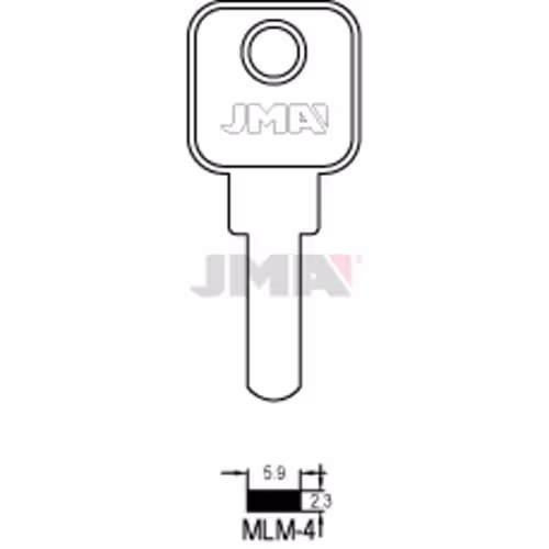 LLAVE JMA LATON SEGURIDAD (MLM-4)