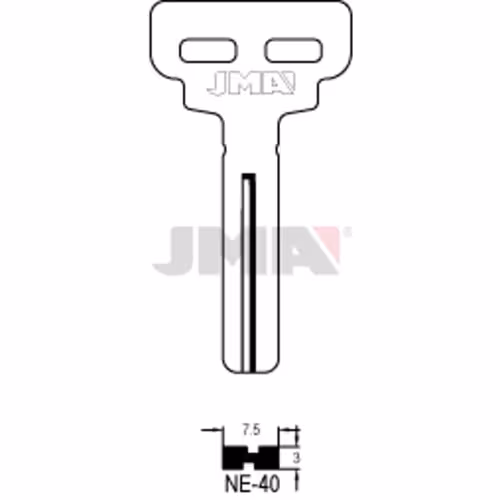LLAVE JMA LATON SEGURIDAD (NE-40)