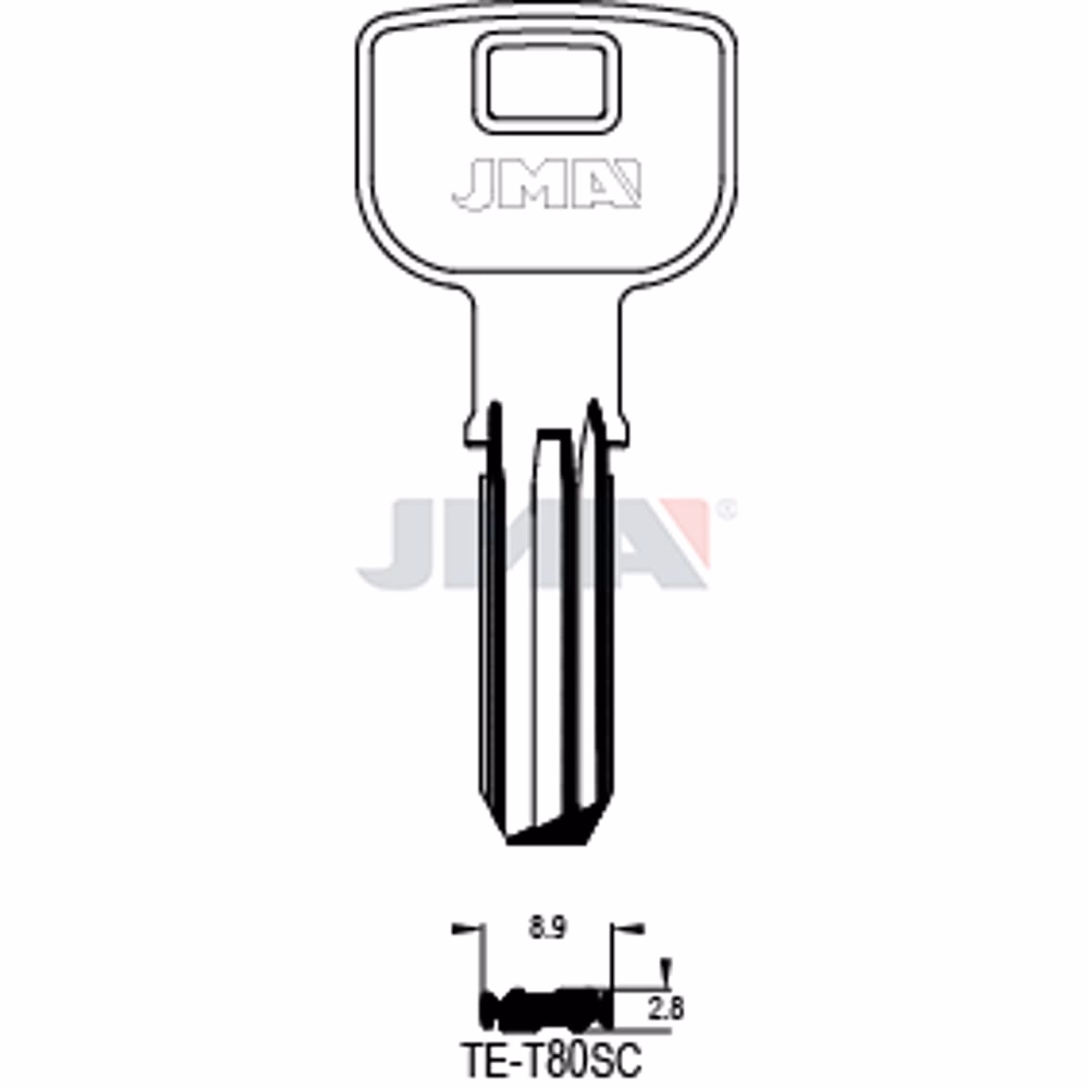 LLAVE JMA ALPACA SEGURIDAD (TE-T80SC)
