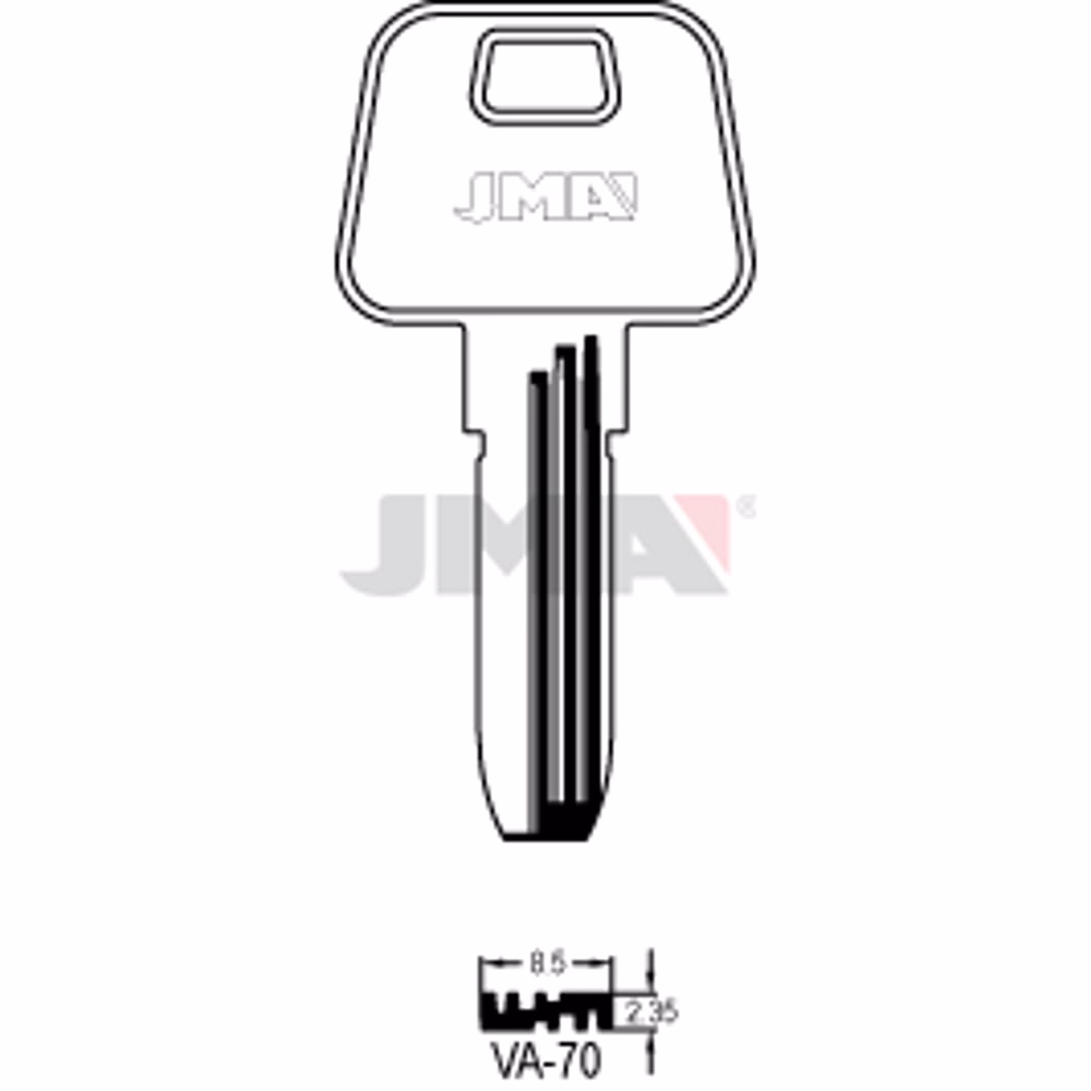 LLAVE JMA LATON SEGURIDAD (VA-70)