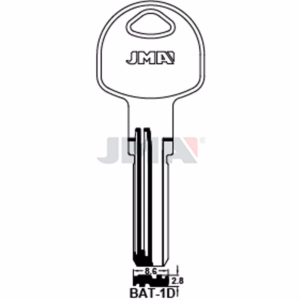 LLAVE JMA LATON SEGURIDAD (BKY-1)