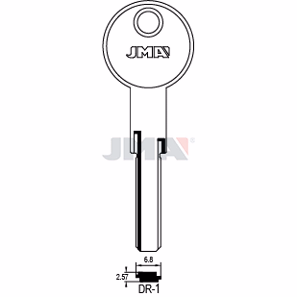 LLAVE JMA LATON SEGURIDAD (DR-1)