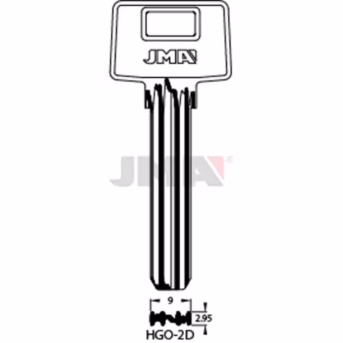 LLAVE JMA LATON SEGURIDAD (HGO-2D)