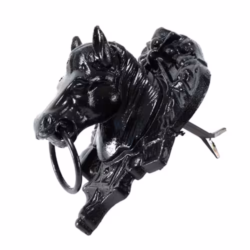 CABEZA CABALLO CON AMARRE y ESCUDO PVND.