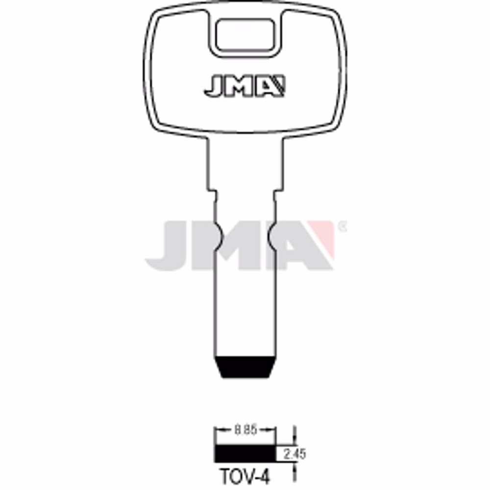 LLAVE JMA ALPACA SEGURIDAD (TOV-4)