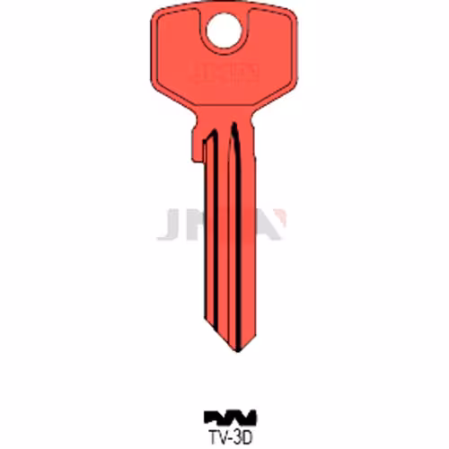 LLAVE JMA ALUMINIO (TV-3D ROJO)