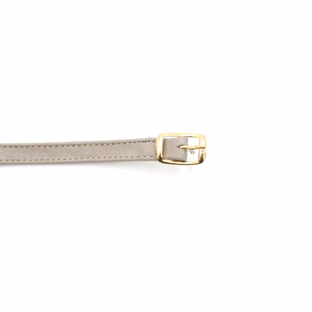CORREAS PIEL ZAPATO HEBILLA DORADA (7 mm)