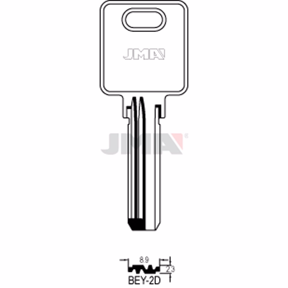 LLAVE JMA LATON SEGURIDAD (BEY-2D)