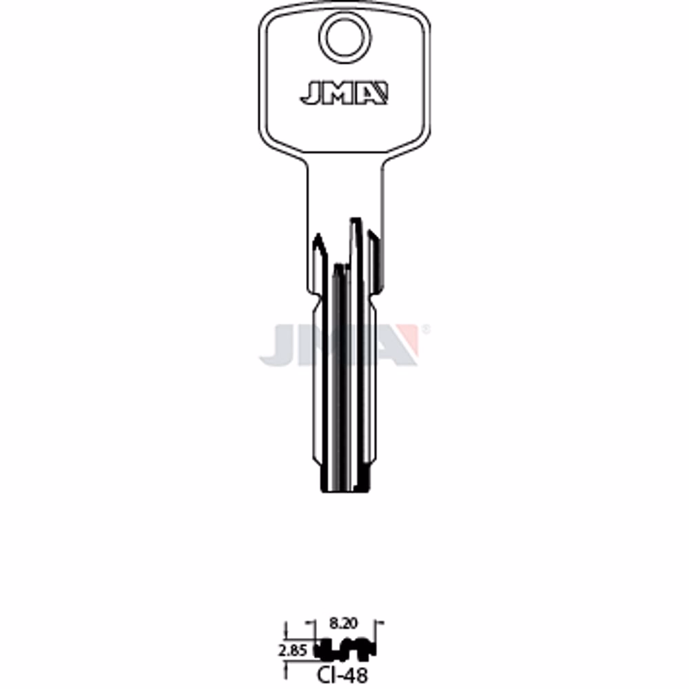 LLAVE JMA LATON SEGURIDAD (CI-48)