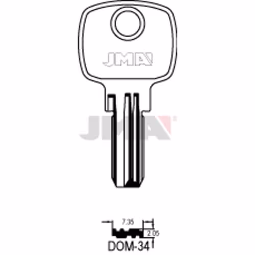 LLAVE JMA ALPACA SEGURIDAD (DOM-34)