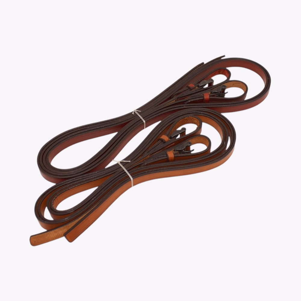 FALSA RIENDA VAQUERA CUERO HEBILLA FRAGUA INOXIDABLE