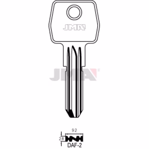 LLAVE JMA LATON SEGURIDAD (DAF-2)