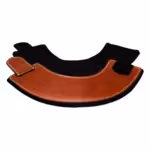 Campana abierta de cuero (avellana)