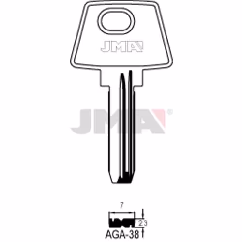 LLAVE JMA LATON SEGURIDAD (AGA-38)