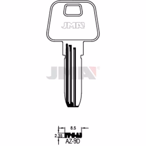 LLAVE JMA ALPACA SEGURIDAD (AZ-9D)