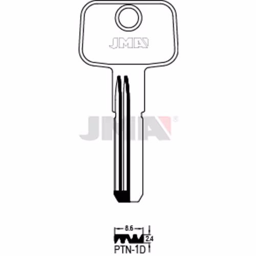 LLAVE JMA LATON SEGURIDAD (PTN-1D)