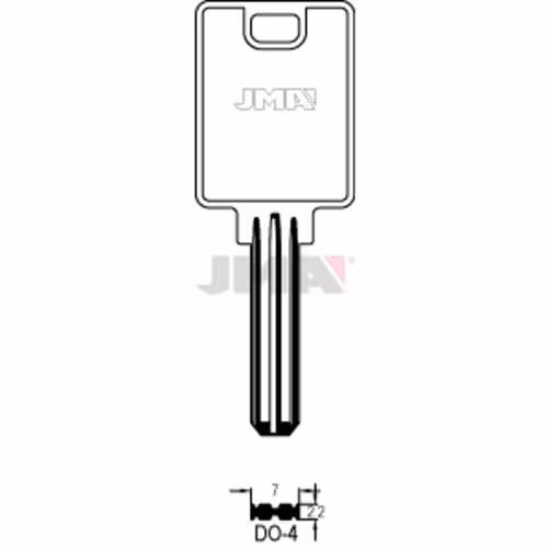 LLAVE JMA LATON SEGURIDAD (DO-4)