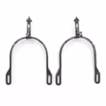 ESPUELA VAQUERA DE FRAGUA ACERO INOXIDABLE GALLO CORTO RECTO CASTIGO FLOR